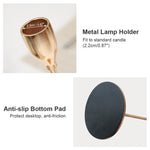 Modern Metal Skinny Tapered Candle Holders