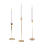 Modern Metal Skinny Tapered Candle Holders