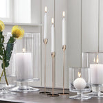 Modern Metal Skinny Tapered Candle Holders