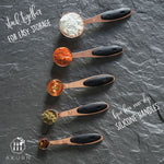 Copper with Black    10 piece measuring set
