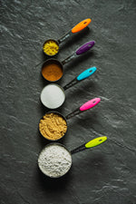 Stainless Steel Multicolor 10 piece measuring set