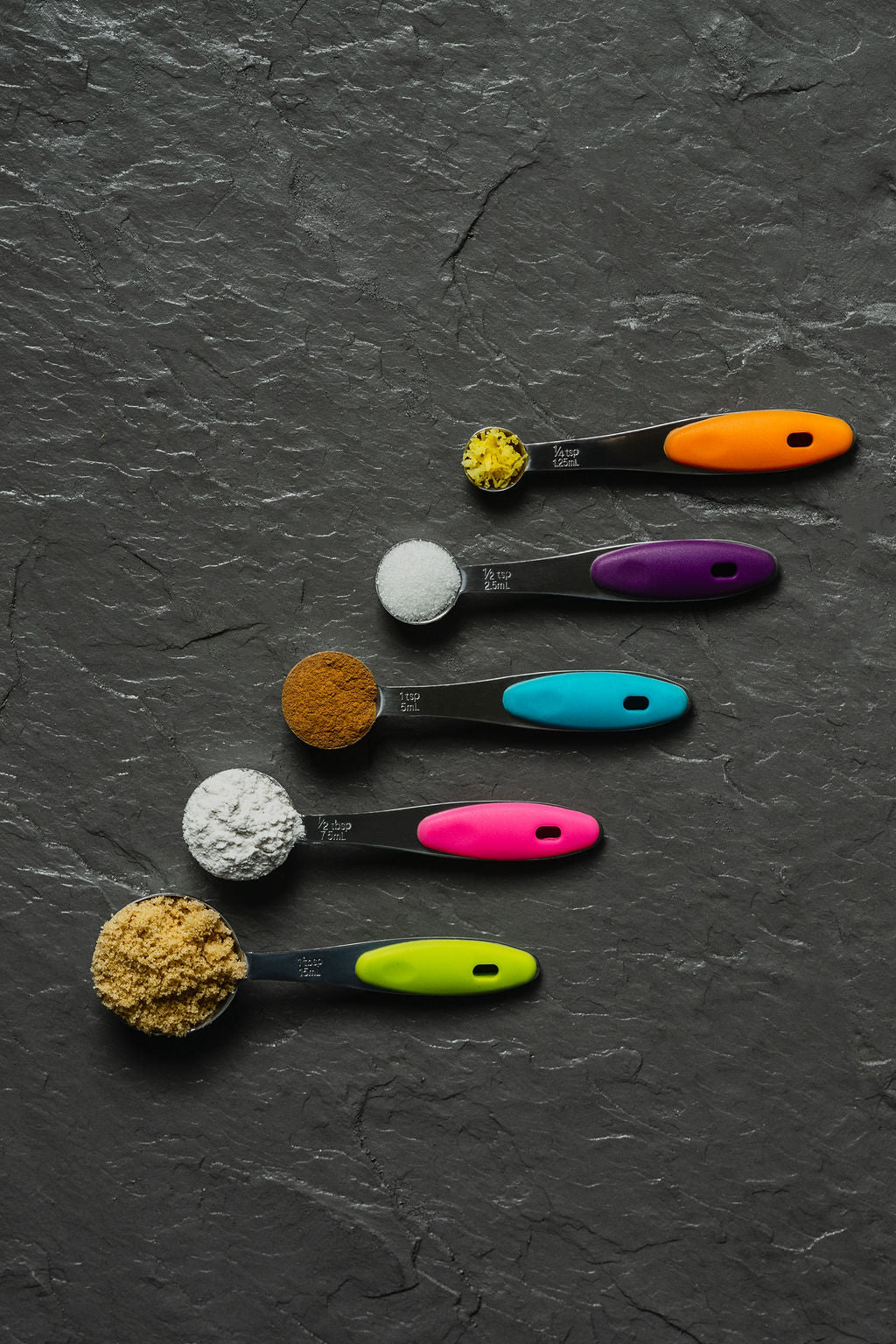 Stainless Steel Multicolor 10 piece measuring set