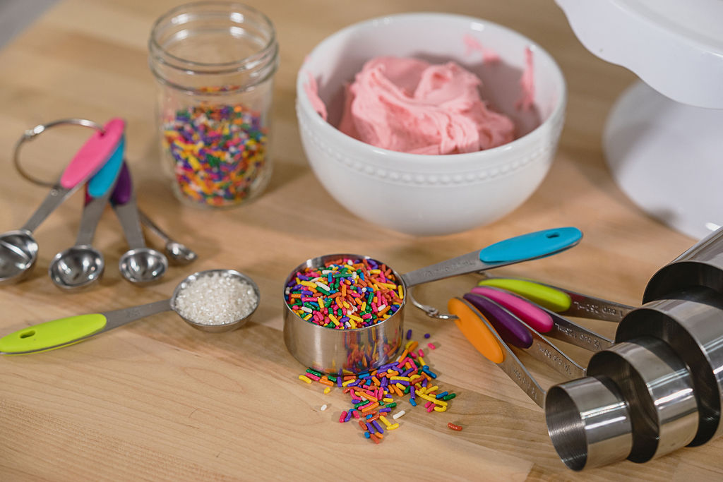 Stainless Steel Multicolor 10 piece measuring set