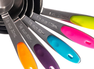 Stainless Steel Multicolor 10 piece measuring set