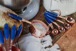 Copper with Navy 10 piece measuring set