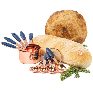 Copper with Navy 10 piece measuring set