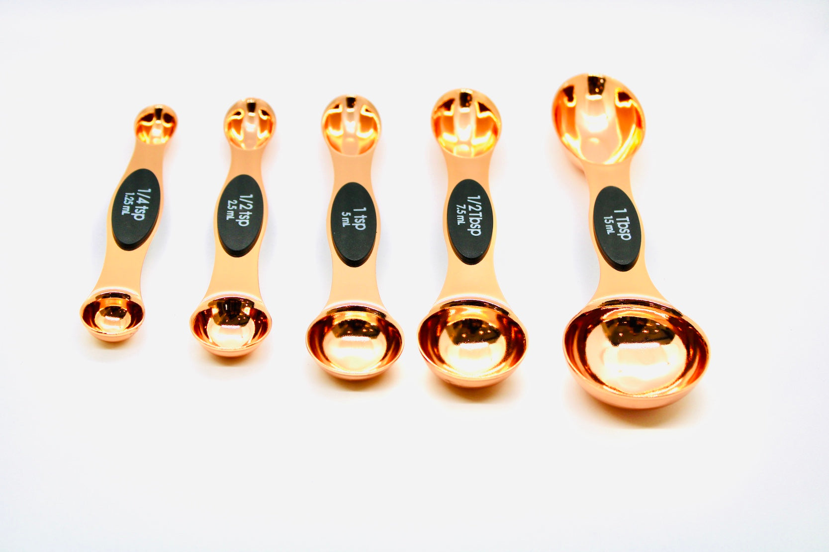 5 Piece Magnetic Measuring Spoon Set (Rose Gold)