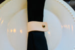 Leather Napkin Rings- Set of 4