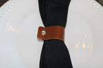 Leather Napkin Rings- Set of 4