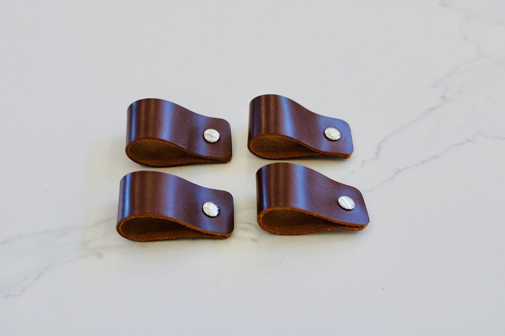 Leather Napkin Rings- Set of 4