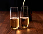 Set of 4- Plastic Champagne Flutes