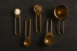 Gold 10 piece measuring set