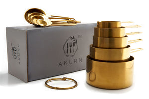 Gold 10 piece measuring set